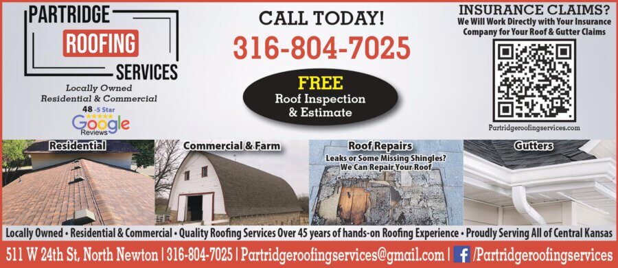 Partridge Roofing Service Newton KS roofing and guttering Magazine 2024 03 MARCH